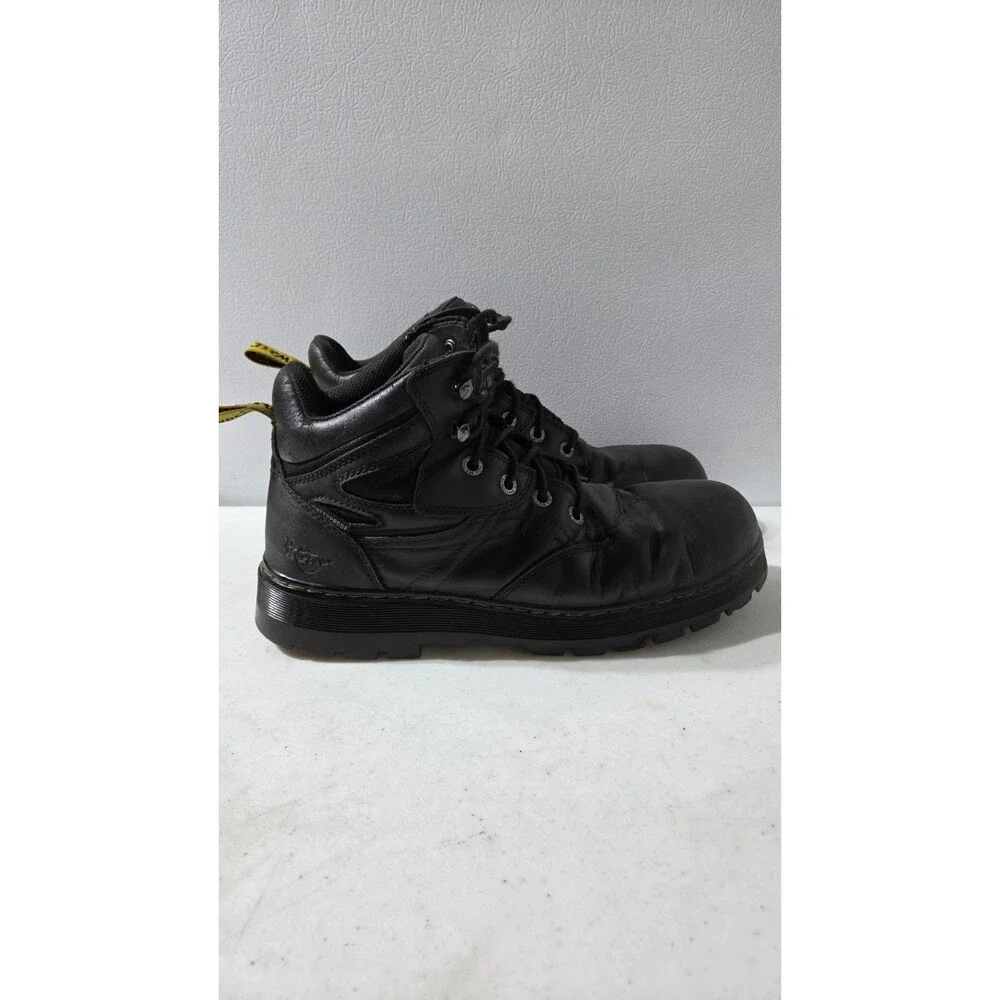 Dr. Martens Industrial Work Boots Men's US 13 Black Leather Steel Toe F2413-11